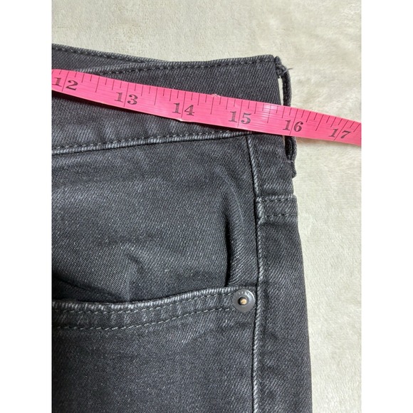 EVERLANE Jeans Men's 32‎ Black The Slim Jean Stretch Ankle Hemmed 32x27 *altered - Picture 7 of 9